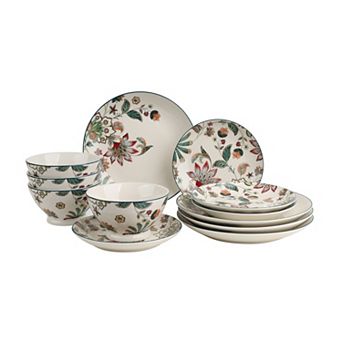 222 Fifth Perse 12 pc Dinnerware Set for 4