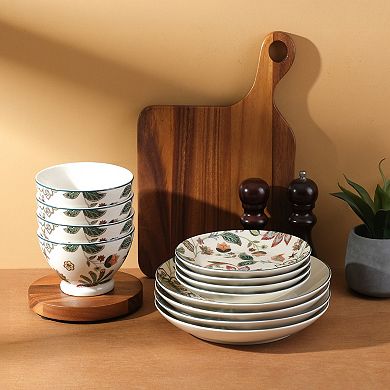 222 Fifth Perse 12-Piece Dinnerware Set for 4