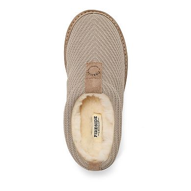 Fireside by Dearfoams Greta Women's Sport Knit Slip-On Clog Slippers
