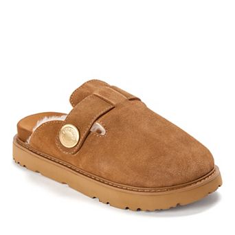 Women's Dearfoams Fireside Water Resistant Coin Mule Slippers