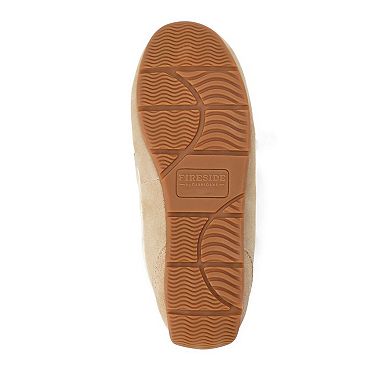 Dearfoams Fireside Women's Bow Accent Moccasin Slippers