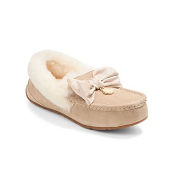 Dearfoams Fireside Women's Bow Accent Moccasin Slippers