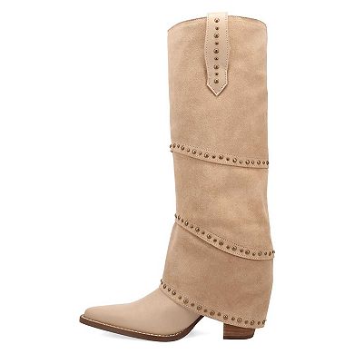 Dingo Texani Women's Leather Knee-High Boots With Studded Detail