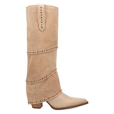 Dingo Texani Women's Leather Knee-High Boots With Studded Detail