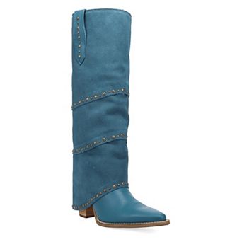 Dingo Texani Women's Leather Knee-High Boots With Studded Detail
