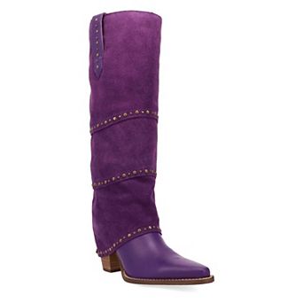 Dingo Texani Women's Leather Knee-High Boots With Studded Detail