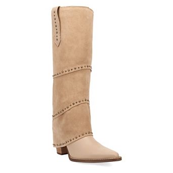 Dingo Texani Women's Leather Knee-High Boots With Studded Detail