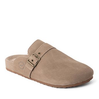 Dearfoams Finn Men's Genuine Suede Scuff Slippers