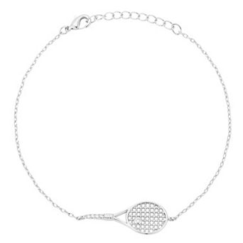 Everyday by Sunkissed Cubic Zirconia Tennis Racket Bracelet