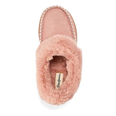 Dearfoams Women's Genuine Suede Slip-On Clog Slippers