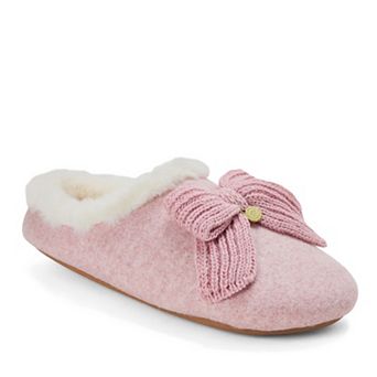 Dearfoams Josie Women's Knit Clog Bow Slippers