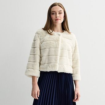 Women's Robbie Bee Short Faux Fur Jacket