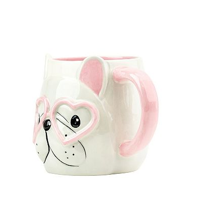 10 Strawberry Street Puppy Love Figural Mug 4-Piece Set