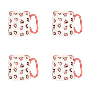 10 Strawberry Street 4 pc Bella Ladybug Mug Set