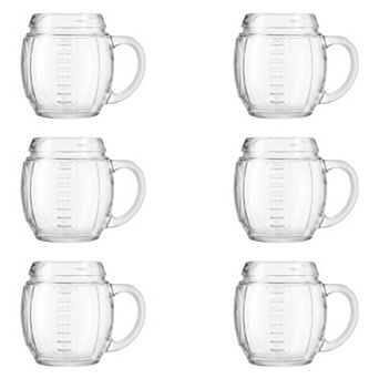 10 Strawberry Street 6 pc Sports Glassware American Football Set