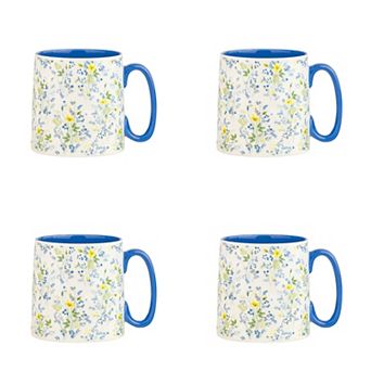 10 Strawberry Street Bella Meadowlight Mug 4 pc Set