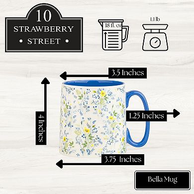 10 Strawberry Street Bella Meadowlight Mug 4-Piece Set
