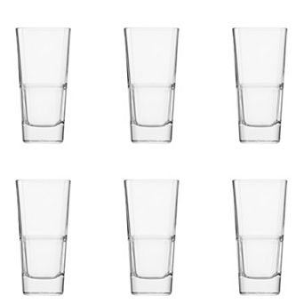 10 Strawberry Street 6 pc Palladio Square Hiball Glassware Set