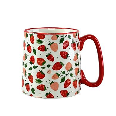 10 Strawberry Street Bella Strawberries Mug 4-Piece Set