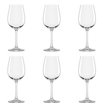 10 Strawberry Street 6 pc Vail Glassware Red Wine Glass Set