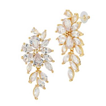 WINX Marquise & Pear Cubic Zirconia Cluster Drop Earrings