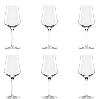10 Strawberry Street 6 pc Breck Breckenridge Glassware White Wine Glass Set