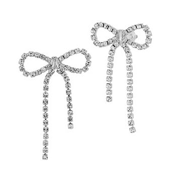WINX Cubic Zirconia Bow Drop Earrings
