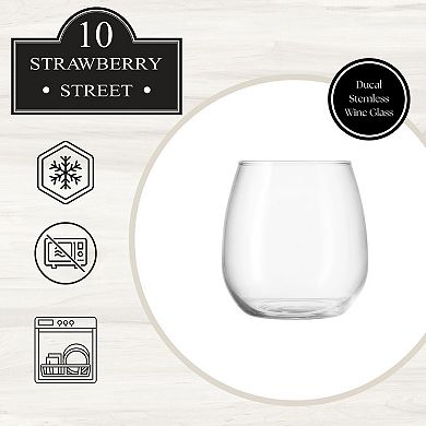 10 Strawberry Street Ducal Stemless Wine Glass Set of 6