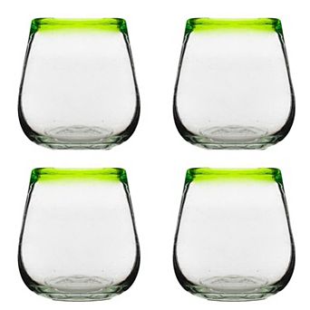 10 Strawberry Street 4 pc Stemless Wine Glass Set