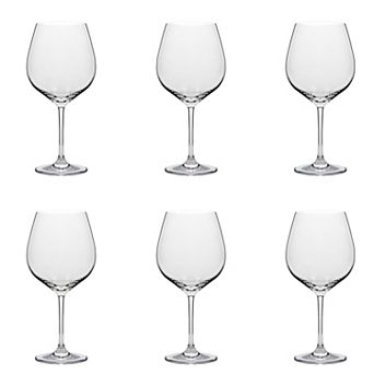 10 Strawberry Street 6 pc Vail Glassware Wine Glasses Set