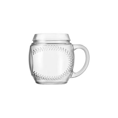 10 Strawberry Street 6-Piece Sports Glassware Baseball Mugs Set