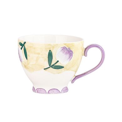 10 Strawberry Street Petaluxe Tulips Mug 4-Piece Set