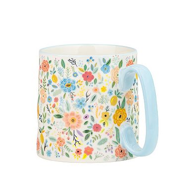 10 Strawberry Street Bella Bright Flowers Mug Set of 4
