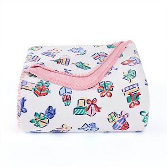 Cath Kidston Reversible Velvety Plush Throw Blanket