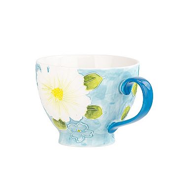 10 Strawberry Street Petaluxe Daisy Mug 4-Piece Set