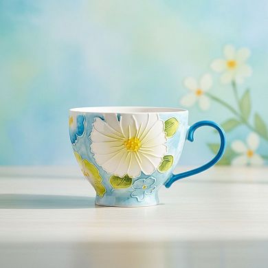 10 Strawberry Street Petaluxe Daisy Mug 4-Piece Set