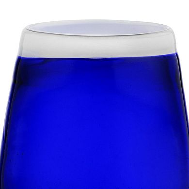 10 Strawberry Street 4-Piece Leon Mexican Glassware Stemless Wine Set