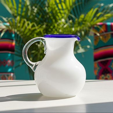 10 Strawberry Street Leon Mexican Glassware Pitcher