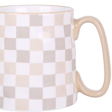 10 Strawberry Street Bella Check Mug 4-Piece Set