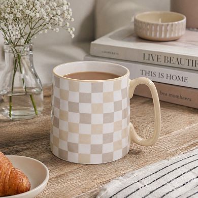 10 Strawberry Street Bella Check Mug 4-Piece Set