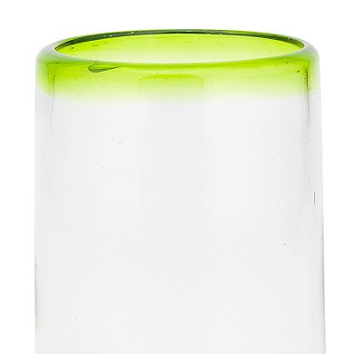 10 Strawberry Street Lime Rim Highball Glassware 4-Piece Set