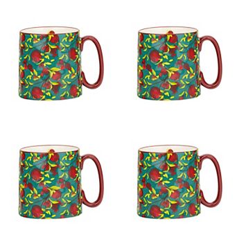 10 Strawberry Street 4 pc Bella Mug Set