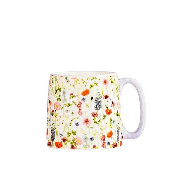 10 Strawberry Street Bella Wildflower Espresso Demitasse Stack 4-Piece Set