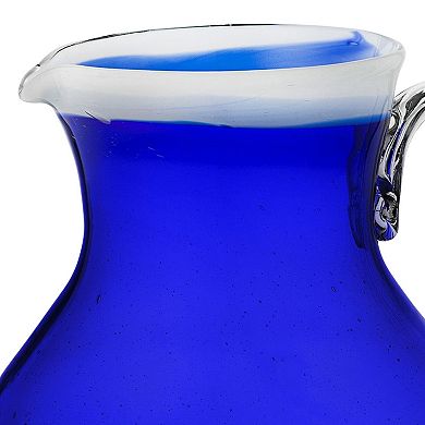 10 Strawberry Street Leon Mexican Glassware Pitcher