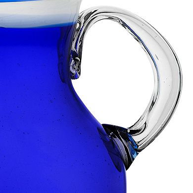 10 Strawberry Street Leon Mexican Glassware Pitcher