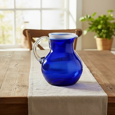 10 Strawberry Street Leon Mexican Glassware Pitcher