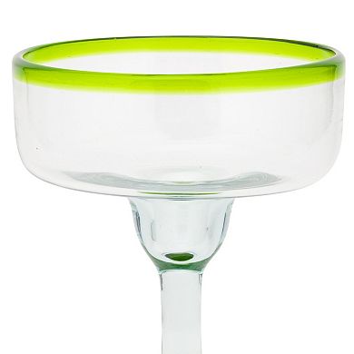 10 Strawberry Street 4-Piece Margarita Glass Set