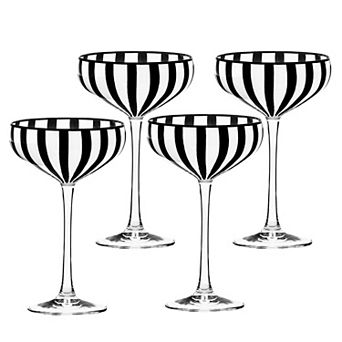 10 Strawberry Street Coupe Glassware, Set of 4