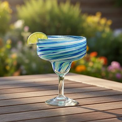 10 Strawberry Street 6-Piece Malibu Margarita Glassware Set