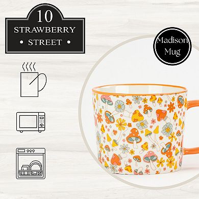 10 Strawberry Street Madison Retro Mushroom Mug Set of 4